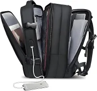 Romantic Crown Mochila de Viagem Expansivel Masculina Feminina, Mochila Para Notebook Executiva Impermeável Reforçada Cabo USB, Trabalho, Escola, Viagens