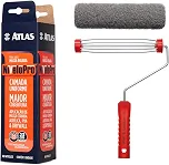 Rolo Para Massa Corrida Nivelopro + Suporte Gaiola 23cm Atlas