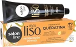 Salon Line, Recarga de Queratina, Meu Liso, Restauração Intensa, Vegana - Cabelos Lisos, 80 g