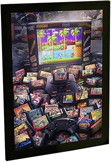 Quadro Decorativo Videogame Retro Gamer Jogos Classicos 01