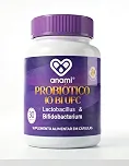 PROBIÓTICO 5 CEPAS - 10 Bilhões de UFC por Dose - Lactobacillus e Bifidobacterium - Cápsula Gastrorresistente - Sem Glúten e Sem Lactose - 30 Cápsulas - Anami