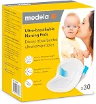 Absorventes Descartáveis para Seios Medela, 30 Unidades