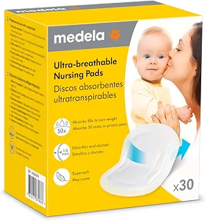 Absorventes Descartáveis para Seios Medela, 30 Unidades