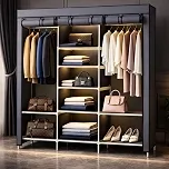 Guarda Roupa Organizador de Roupas Dobrável Armário Camiseta Calça 3 Portas Multiuso Linha Premium
