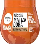Salon Line, Máscara Matizadora, #TodeCacho, Ruivo Natural, Vegano - Para Cabelos Ondulados, Cacheados e Crespos, 300 g