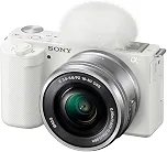 Sony ZV-E10 Câmara vlog de lentes intercambiáveis com kit de lentes de 16-50 mm, cor branca