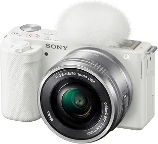 Sony ZV-E10 Câmara vlog de lentes intercambiáveis com kit de lentes de 16-50 mm, cor branca
