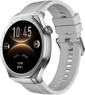 AURAFIT Smartwatch Relógio Inteligente com IA Voice, Tela HD 1.52’’, Chamadas Bluetooth, relogio feminino e masculino,100+ Modos Esportivos,IP67 À Prova D’água, Compatível Android iOS（prata）