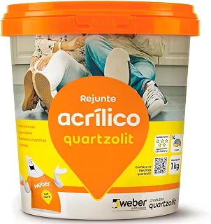 REJUNTE ACRILICO BRANCO QUARTZOLIT - 1KG