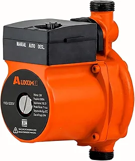 AUXOM Pressurizador de Água Bomba Pressurizadora de Água Automática 120W Pressurizador Chuveiro 11m.c.a 1800L/h Ultra Silencioso até 90°C Aquecedor Solar Residencial (220 Volts)