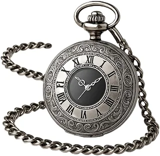 Relógio de Bolso Masculino Vintage 'Pocket Chronologic'– Estilo Clássico, Liga de Aço, Corrente 80cm, Vidro Resistente – Elegância e Colecionismo – Acompanha Caixa Premium