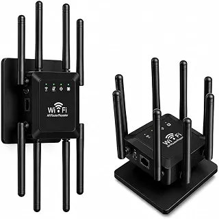 Repetidor Roteador Wi-Fi 1200 Mbps Dual Band 8 Antenas Amplificador e Extensor de Sinal de Internet Cobertura em Toda Casa WPS Sinal Forte e Estável