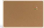 QUADRO DE AVISO CORTICA MDF REVESTIDO CARVALHO NEO 100 X 070 CM, STALO
