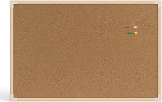 QUADRO DE AVISO CORTICA MDF REVESTIDO CARVALHO NEO 100 X 070 CM, STALO