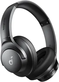 soundcore Q20i da Anker, Fone de Ouvido Bluetooth com Cancelamento de Ruído Híbrido Ativo, Headphone Sem Fio, 60h Bateria, Áudio Hi-Res, Graves Potentes, App Personalização, Modo Transparência, Preto