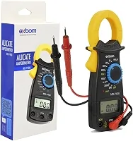 Alicate Amperímetro Digital Exbom MD‑Y400 – True RMS, LCD Grande, Bip de Continuidade, Auto Range e Medição AC/DC até 200 A