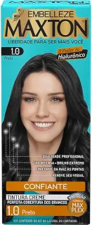 Tinta de Cabelo Maxton Preto 1.0 Confiante