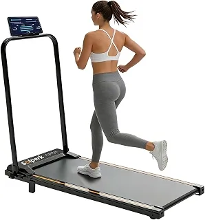Esteira Elétrica Doméstica 2.0HP Dobrável Silenciosa Bluetooth 12km/h Suporta 120kg, Ergométrica para Casa 110V-127V