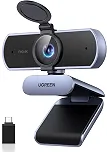UGREEN Webcam 4K UHD para PC Foco Automático PDAF com Microfone Antirruído