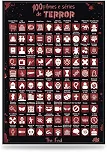 Pôster Interativo 100 Filmes e Séries de Terror Para Raspar