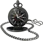 Relógio De Bolso Quartz Clássico Com Corrente Estilo Antigo Retro Vintage