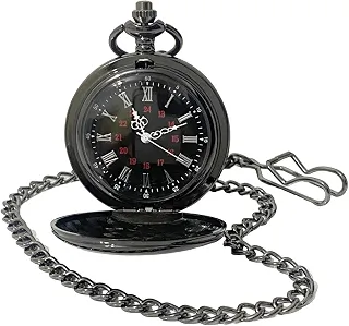 Relógio De Bolso Quartz Clássico Com Corrente Estilo Antigo Retro Vintage