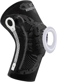 Joelheira de Compressão Profissional Snake para proteção e recuperação do joelho Premium Rubber Fit (G)