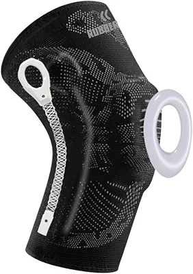 Joelheira de Compressão Profissional Snake para proteção e recuperação do joelho Premium Rubber Fit (G)