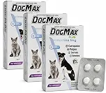 DogMax Plus - Ação 4 em 1 - Remédio para pulgas, carrapatos, vermes e sarna 12 Comprimidos 5kg