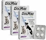DogMax Plus - Ação 4 em 1 - Remédio para pulgas, carrapatos, vermes e sarna 12 Comprimidos 5kg