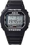 Relógio Digital Masculino Aqua 200M Prova D'água Original