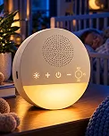Aparelho de Ruído Branco para Bebê, Adultos, Sons Relaxantes Para Dormir, Timer, Luz Noturna Suave