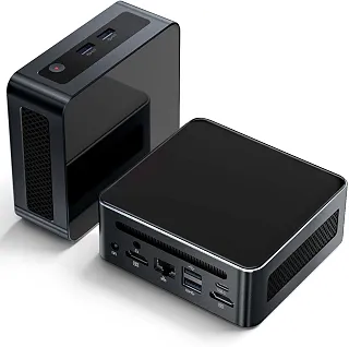 Mini PC Binxarn, AMD Ryzen 5 5625U (6C/12T, até 4,3 GHz), tela tripla 4K a 60 Hz, Wi-Fi 6/BT5.2/Dual HDMI, computador de mesa compacto DIY, para casa/escritório/jogos leves (sem RAM/sem SSD/sem SO)