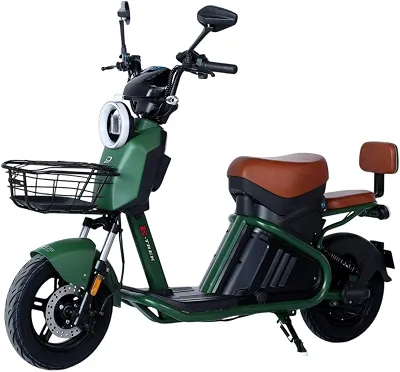 Bicicleta Scooter Elétrica Autopropelida 1000W E-Trek Duos Verde