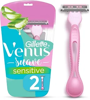 Aparelho de Depilação Gillette Venus Suave Sensitive, 2 Unidades