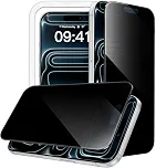 JETech Protetor de Tela Anti-Espião 360° para iPhone 17 Pro, 2 Unidades