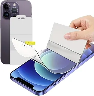 1 pacote com película de hidrogel para iPhone 14pro/15/15Pro/16, película protetora de alta sensibilidade (não película temperada)
