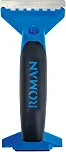 Raspador de remoção romana com rolo, lâmina de aço de 8,25 cm, papel de parede de tiras, azul