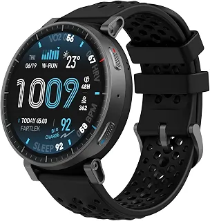 Amazfit Active Max 1.5' AMOLED Display, GPS, 4GB de armazenamento, 170 Sport, 5 caixadores eletrônicos,Bateria de 25 dias