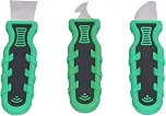 Kit de raspador de injeção de 3 unidades Ferramenta de remoção de cola de aço inoxidável com múltiplas formas Gancho semicírculo plano para máquinas Eletrônica Manutenção de