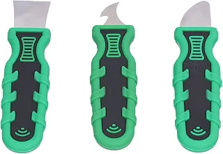Kit de raspador de injeção de 3 unidades Ferramenta de remoção de cola de aço inoxidável com múltiplas formas Gancho semicírculo plano para máquinas Eletrônica Manutenção de