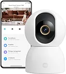 XIAOMI Câmera interna C500 3,5K UHD, câmera de segurança interna, câmera WiFi, câmera doméstica para cães de estimação, monitor de bebê, detecção/rastreamento de IA, proteção física de lentes