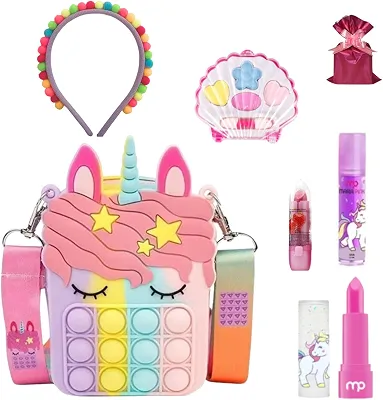 Bolsa Fidget Toy e Maquiagens de Criança - Kit Maquiagem