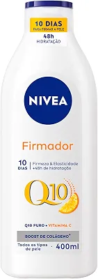 NIVEA Loção Hidratante Firmador Q10 + Vitamina C Todos os Tipos de Pele 400ml - Sua pele com mais firmeza e mais elasticidade em 10 dias, ainda hidratada e cheia de brilho, livre de flacidez