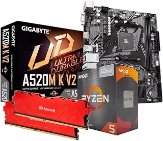 KIT UPGRADE AMD RYZEN 5 5600GT - GIGABYTE A520M-K - 8GB 3200MHZ - RADEON VEGA 7 INTEGRADO