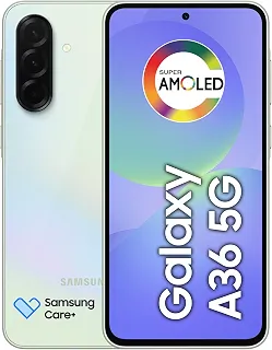Celular Samsung Galaxy A36 5G 128GB, 6GB RAM, Câmera 50MP, IP67, Super AMOLED 6.7', Recursos AI, Verde