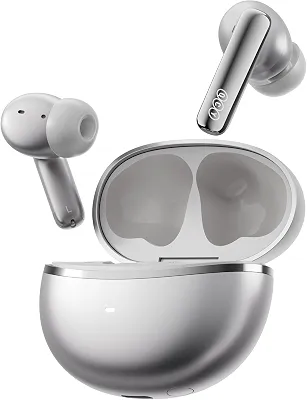 Fones de Ouvido Sem Fio QCY MeloBuds N70, Bluetooth 6.0,Intra Auricular,à Prova D'água IPX5,50 h de Bateria,Com Microfone Embutido,leves e Confortáveis para Corrida/Academia,Preto (Titânio)