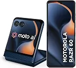 Smartphone Motorola Razr 60-256GB 12GB RAM+12GB Ram Boost Tela dobrável 6,9' pOLED e externa 3,6' Moto AI camera IP48 - Azul Marinho