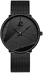 Relógio Masculino 'Innovator' em Aço Inoxidável 316L com Visor 40mm, Movimento Quartz e Pulseira Ajustável – Minimalista, Moderno e Sofisticado