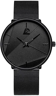 Relógio Masculino 'Innovator' em Aço Inoxidável 316L com Visor 40mm, Movimento Quartz e Pulseira Ajustável – Minimalista, Moderno e Sofisticado